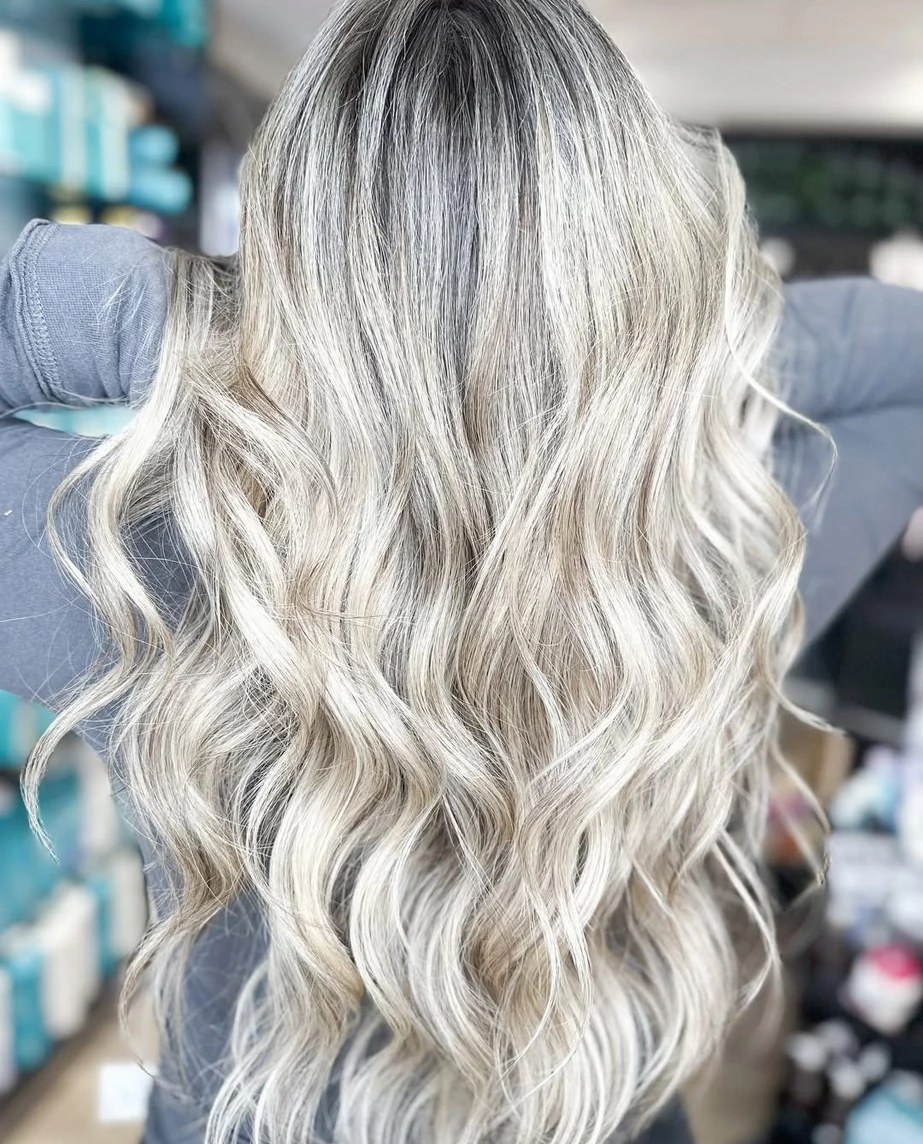 Icy Platinum Waves